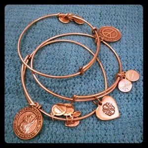 Lot of 3 Alex and Ani Bangles